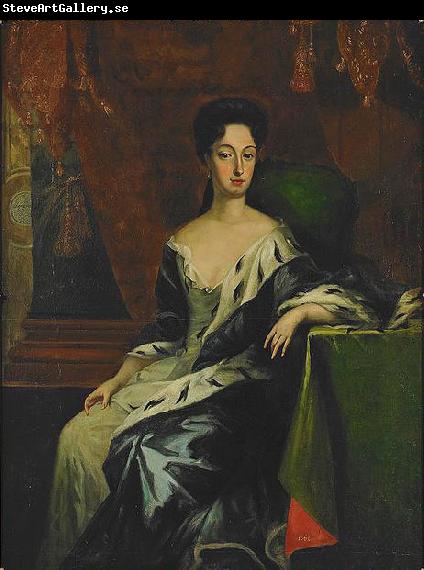 david von krafft Portrait of Princess Hedvig Sofia of Sweden, Duchess of Holstein-Gottorp